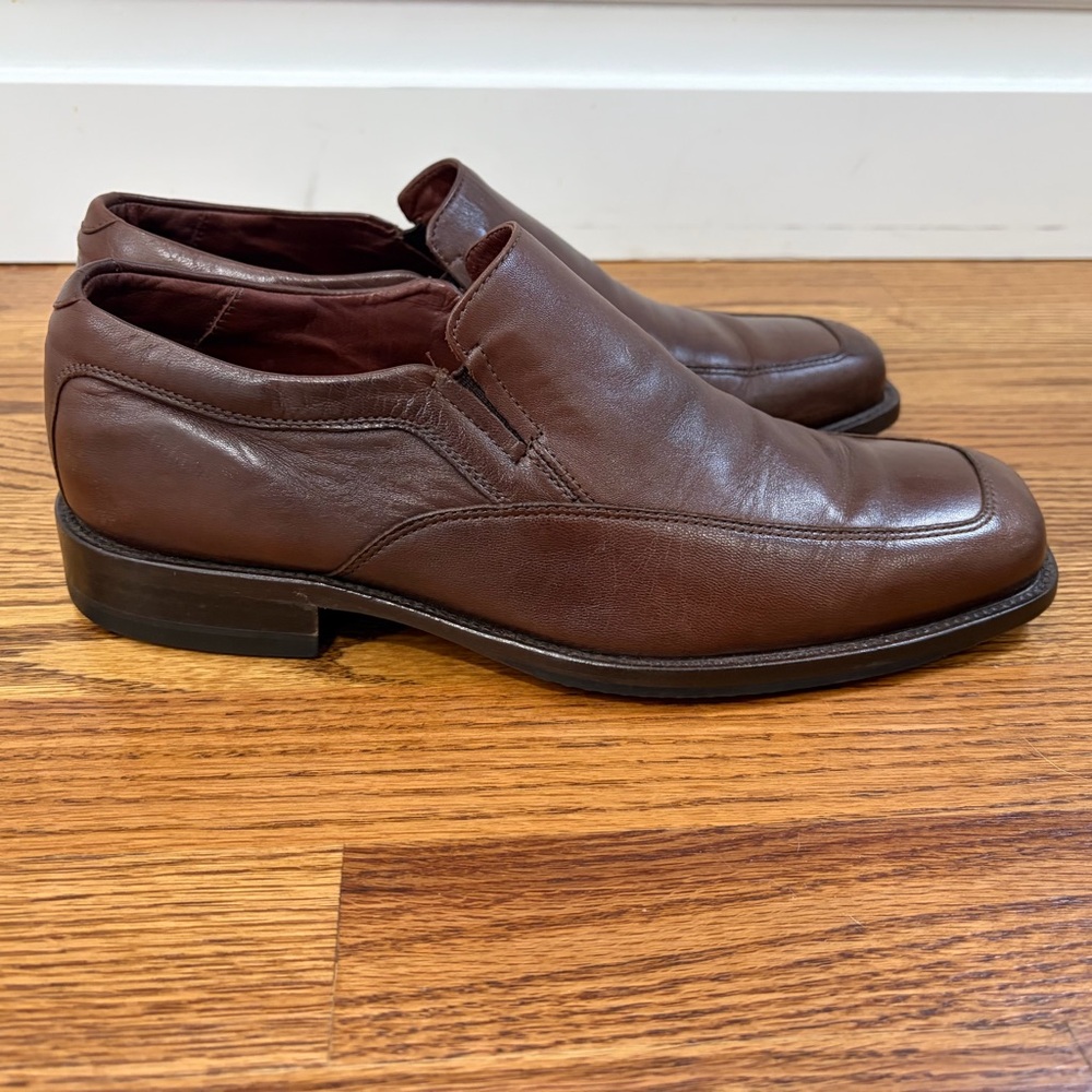 Johnston & Murphy Brown Leather Slip-Ons (9)